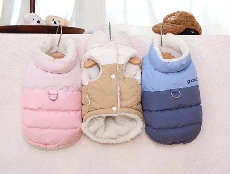 Two-Tone Reversible Puffer Vest, S-2XL, Winter Jacket, Small Dog Clothes, Dog Jacket, Dog Winter Outfit - NKpup