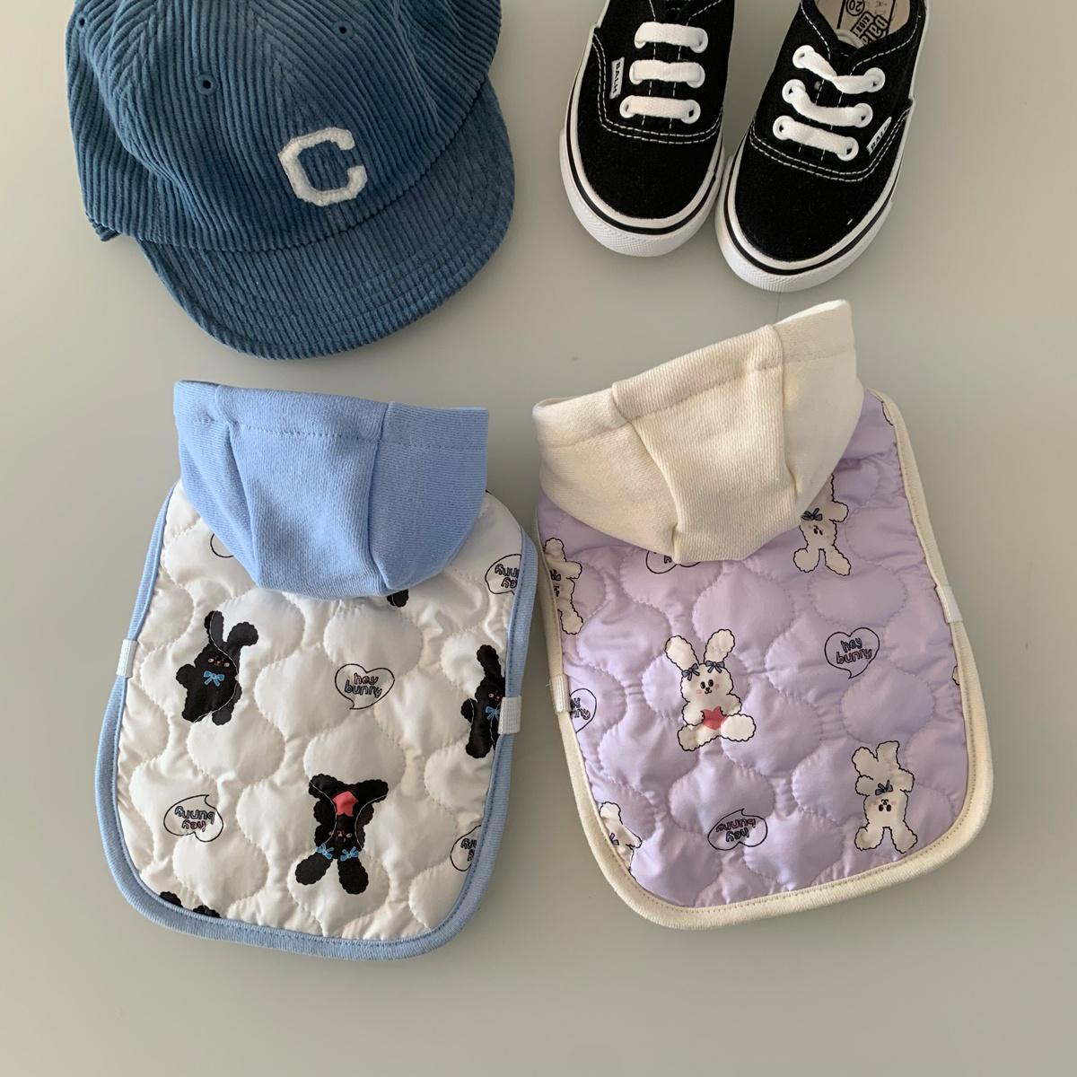 Bunny Hug Quilted Hoodie, S-2XL, Winter Jacket, Pet Clothing, Dog Jacket, Dog Fashion, Dog Apparel, Pet Clothing - NKpup