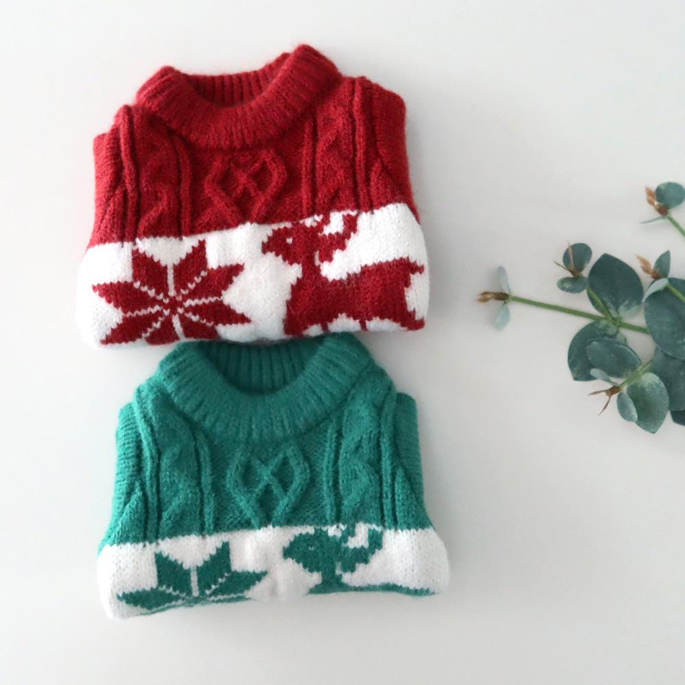 Reindeer Cable Knit Sweater, S-2XL, Dog Christmas Knit, Dog Knit, Halloween Costume Dog, Pet Clothing, Dog-Tee, Dog T-shirts - NKpup
