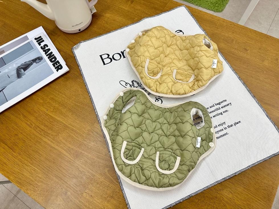 Reversible Heart Quilted Vest, S-2XL, Winter Jacket, Small Dog Clothes, Dog Jacket, Dog Winter Outfit - NKpup