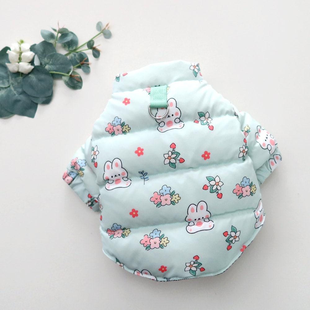 Rabbit Thermal Zip-Up Puffer Jacket, S-2XL, Winter Jacket, Small Dog Clothes, Dog Jacket, Dog Fashion, Dog Apparel, Pet Clothing - NKpup