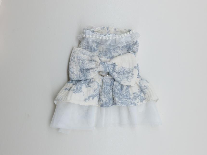 Pearl Bow Princess Dress, S-XL, Small Dog Clothes, Luxury Dog Dress, Dog Outfit, Dog Dress, NKPUP - NKpup