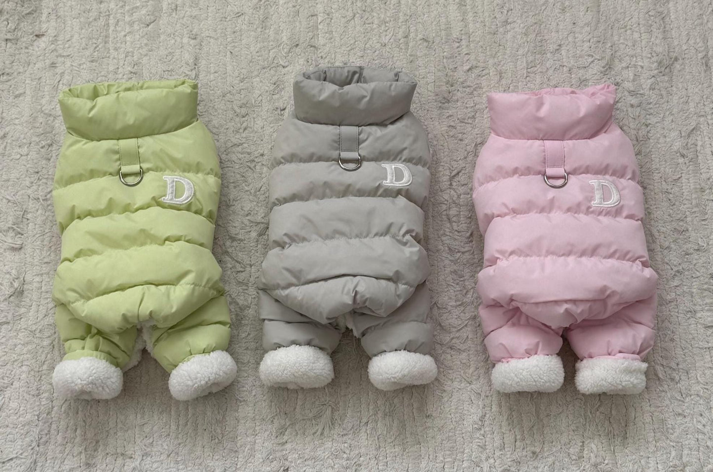 Pastel Down Overall, S-2XL, Dog Puffer, Dog Jumpsuit, Pet Clothing, Dog Coat, Dog Winter Top, Dog Apparel, Pet Clothing - NKpup