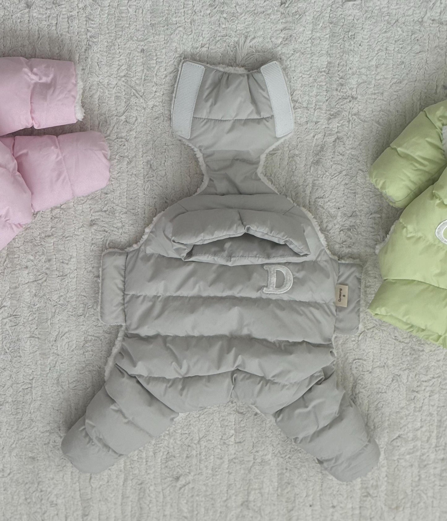 Pastel Down Overall, S-2XL, Dog Puffer, Dog Jumpsuit, Pet Clothing, Dog Coat, Dog Winter Top, Dog Apparel, Pet Clothing - NKpup