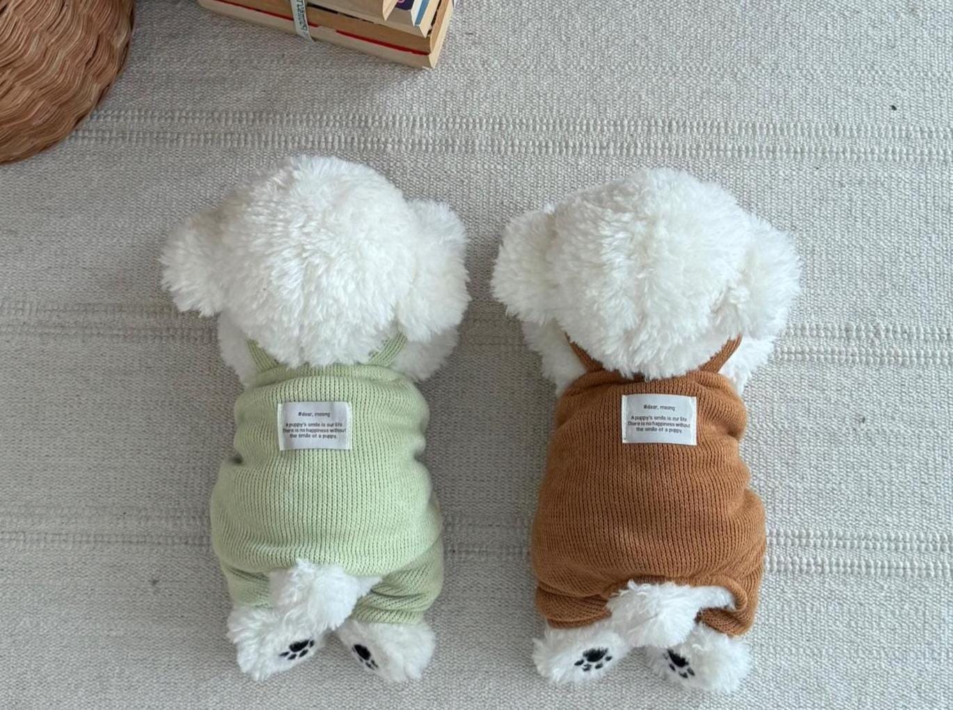 Cozy Knit Overalls, S-2XL, Pet Pants, Dog Jumpsuit, Pet Clothing, Dog Coat, Dog Winter Outfit, Dog Fashion, Dog Apparel, Pet Clothing - NKpup