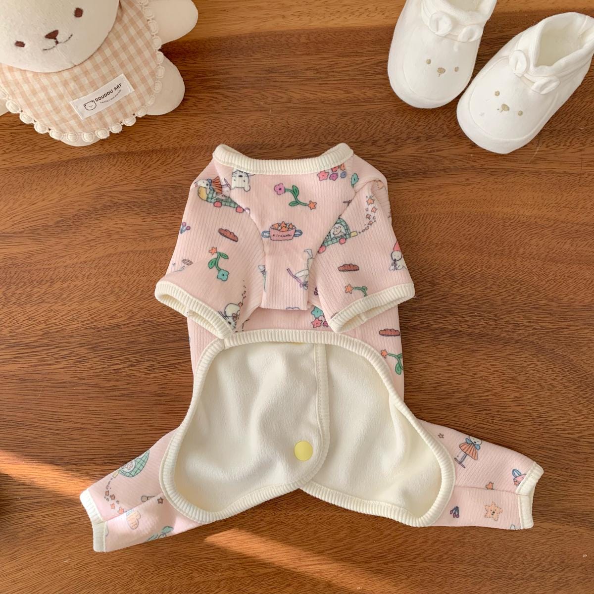 Soft Illustrated Overall, S-2XL, Dog Romper, Dog Jumpsuit, Dog Pants, Small Dog Clothes, Dog Apparel, NKPUP - NKpup