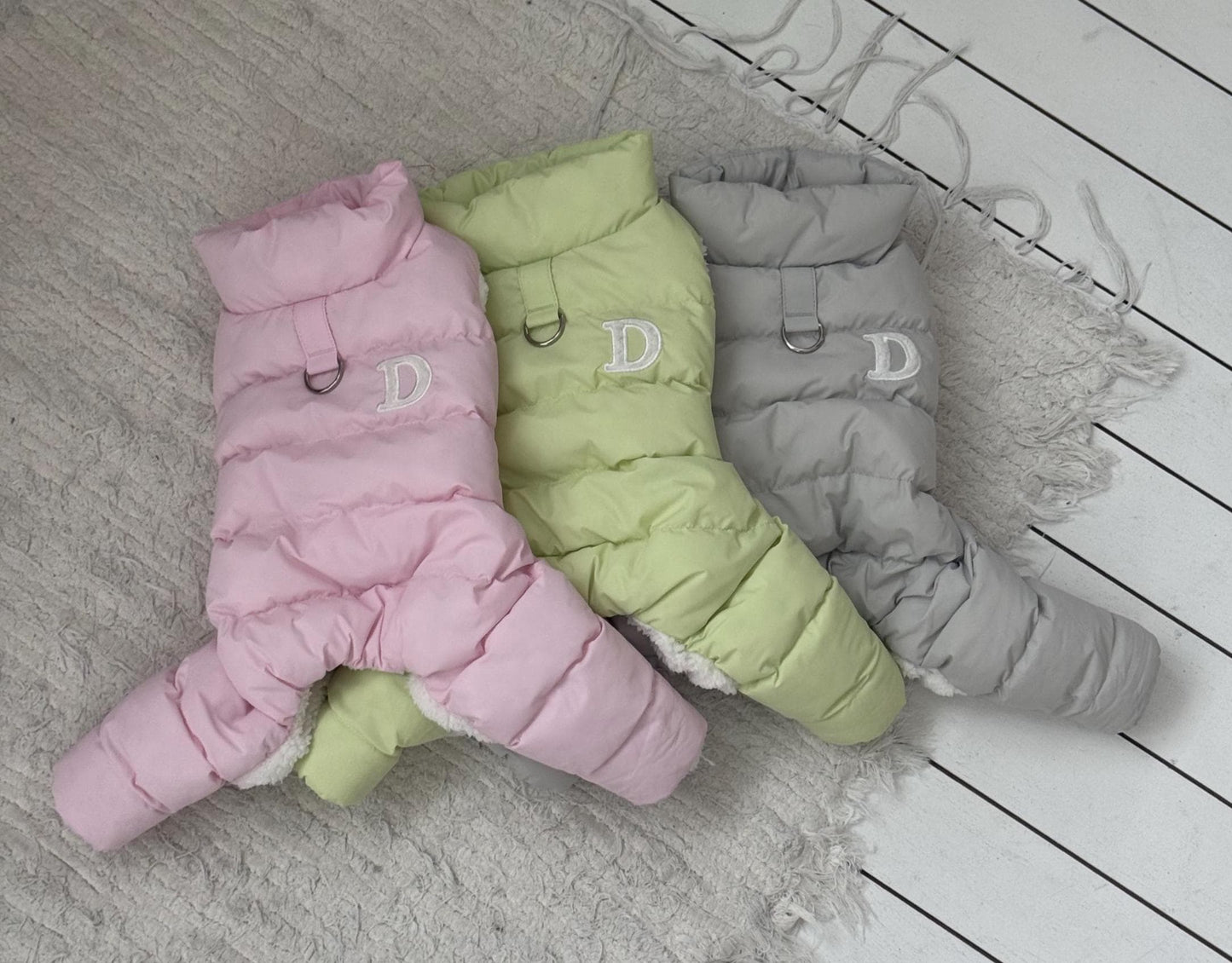Pastel Down Overall, S-2XL, Dog Puffer, Dog Jumpsuit, Pet Clothing, Dog Coat, Dog Winter Top, Dog Apparel, Pet Clothing - NKpup