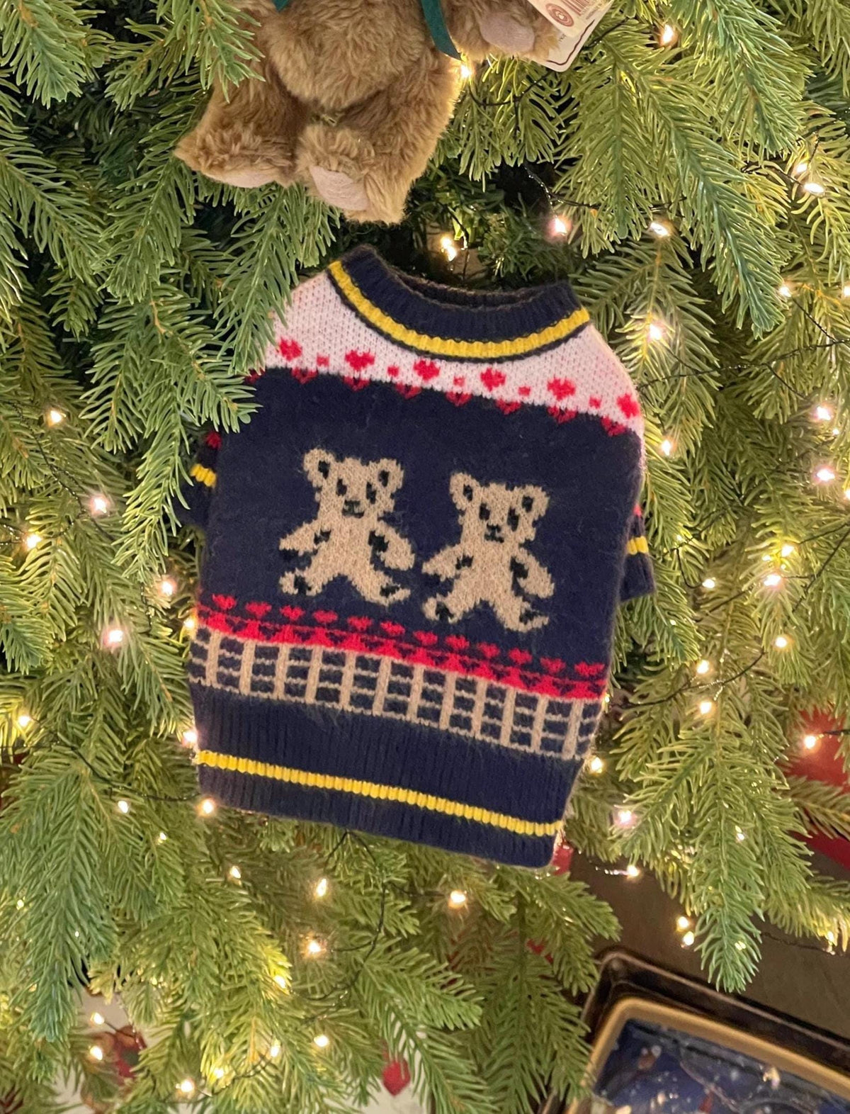 Teddy Fair Isle Knit Sweater, S-XL, Small Dog Knit, Dog Sweater, Dog Winter Outfit, Small Dog Top, NKPUP - NKpup