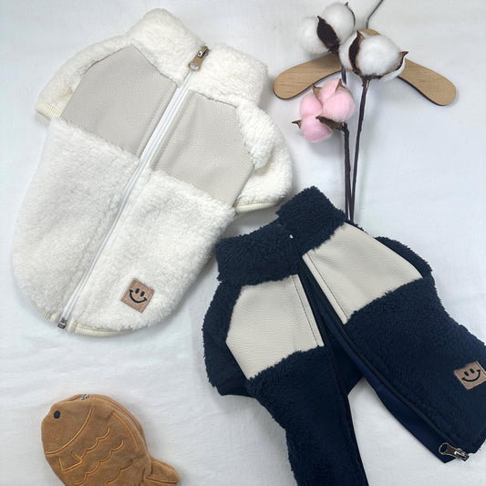 Sherpa Zip Up Vest, S-3XL, Small Dog Clothes, Dog Winter Vest, Dog Cozy Outfit, Dog Jacket, Gift for Furry Friends, NKPUP - NKpup