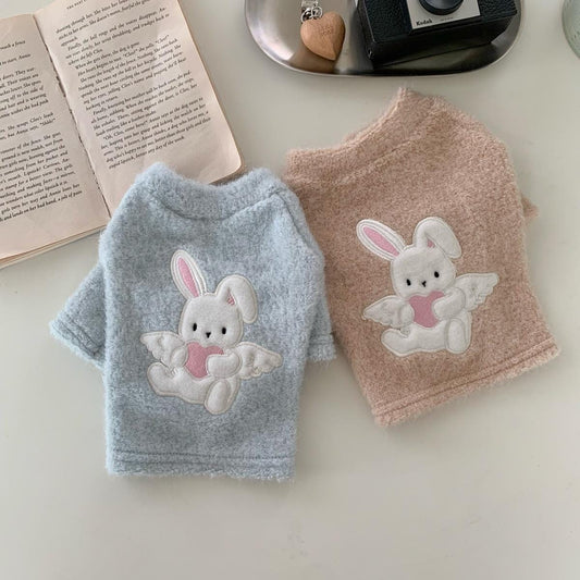 Angel Bunny Knit, S-2XL, Small Dog Clothes, Dog Knit, Dog Top, Dog Clothes for Winter - NKpup