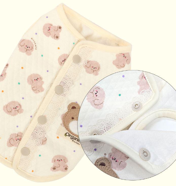 Organic Cotton Quilted Vest, S-2XL, Dog Vest, Dog Top, Dog Clothing, Dog Fashion, Dog Apparel - NKpup