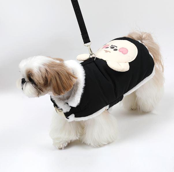 Lightweight Harness Padded Dog Jacket, D-Ring, Water-Resistant Nylon - NKpup