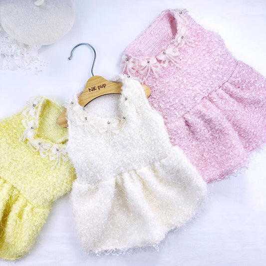 Fluffy Lace Party Dress, XS-2XL, Small Dog Clothes, Dog Luxury Dress, Dog Cute Outfit, Pet Clothing, NKPUP - NKpup