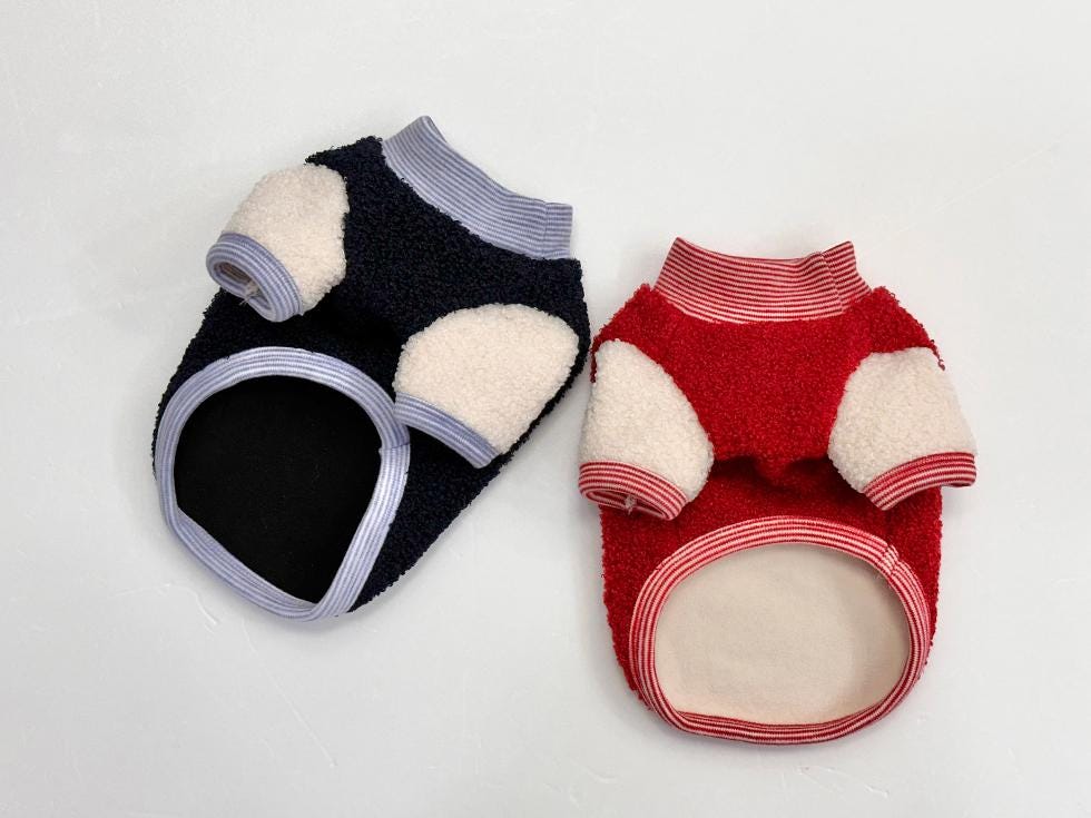 Terry Pocket Pullover Top, S-2XL, Small Dog Clothes, Cozy Dog Top, Dog Knit, NKPUP - NKpup