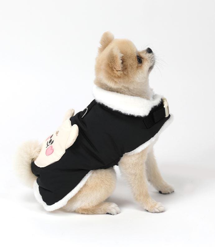 Lightweight Harness Padded Dog Jacket, D-Ring, Water-Resistant Nylon - NKpup