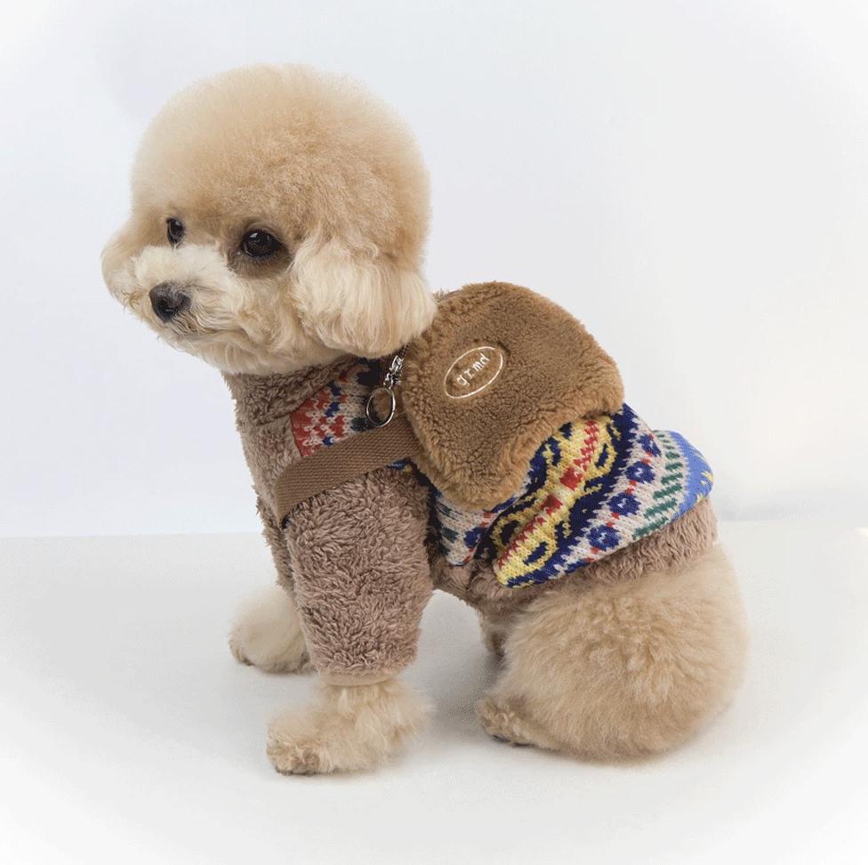 Teddy Fleece Belt Bag, S-L, Accessories for Dog, Dog Bag, Pet Outdoor Accessories, Pet Accessory, Dog Fashion, Dog Apparel, Pet Clothing - NKpup