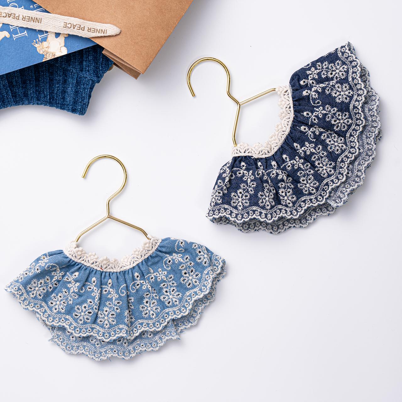 Denim Lace Bow Cape, S-L, Pet Bandana, Dog Neck Accessory, Pet Clothing, Pet Aceessory, Dog Fashion, Dog Apparel, Pet Clothing - NKpup