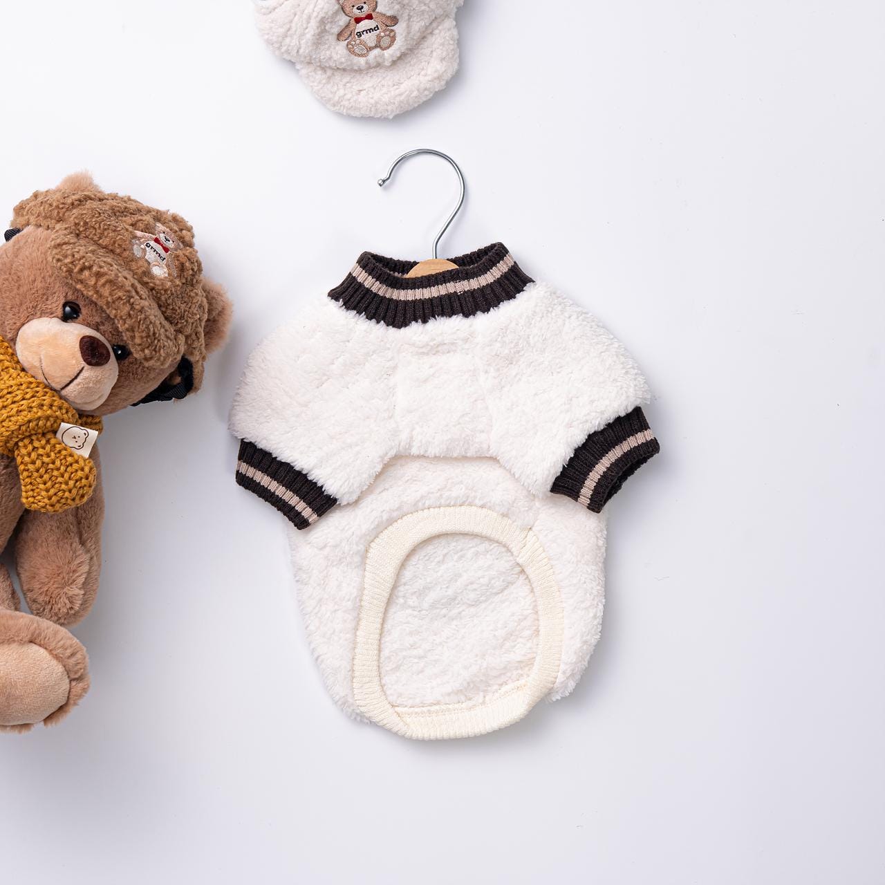 Cozy Bear Fleece Top, S-2XL, Small Dog Clothes, Cozy Fleece Dog Vest, Dog Knit, NKPUP - NKpup