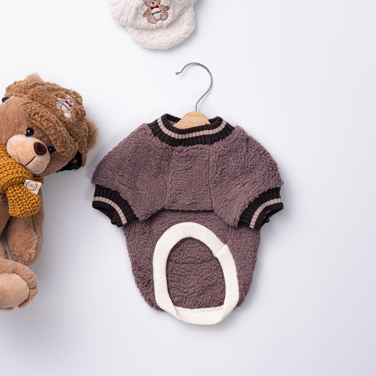 Cozy Bear Fleece Top, S-2XL, Small Dog Clothes, Cozy Fleece Dog Vest, Dog Knit, NKPUP - NKpup