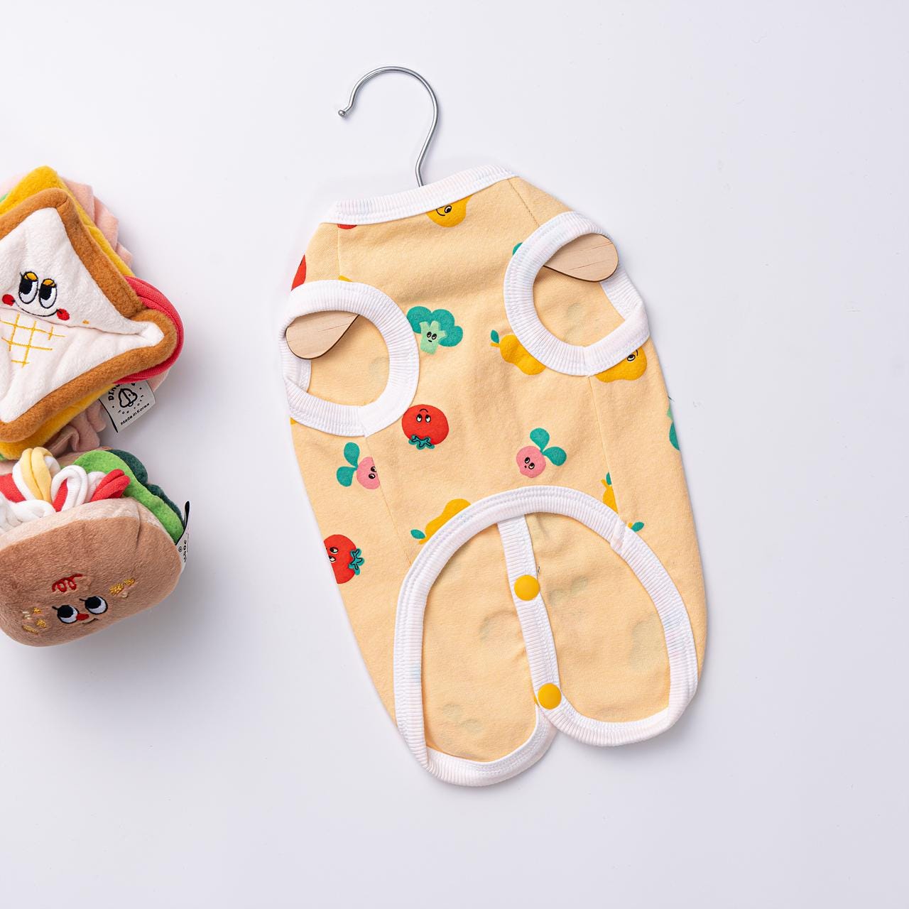 Fruit Print Snap Vest, S-4XL, Small Dog Clothes, Dog Vest, Dog Outer, Small Dog Outfit, NKPUP - NKpup