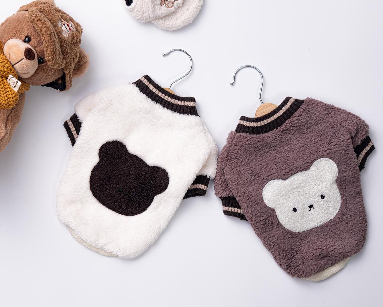 Cozy Bear Fleece Top, S-2XL, Small Dog Clothes, Cozy Fleece Dog Vest, Dog Knit, NKPUP - NKpup