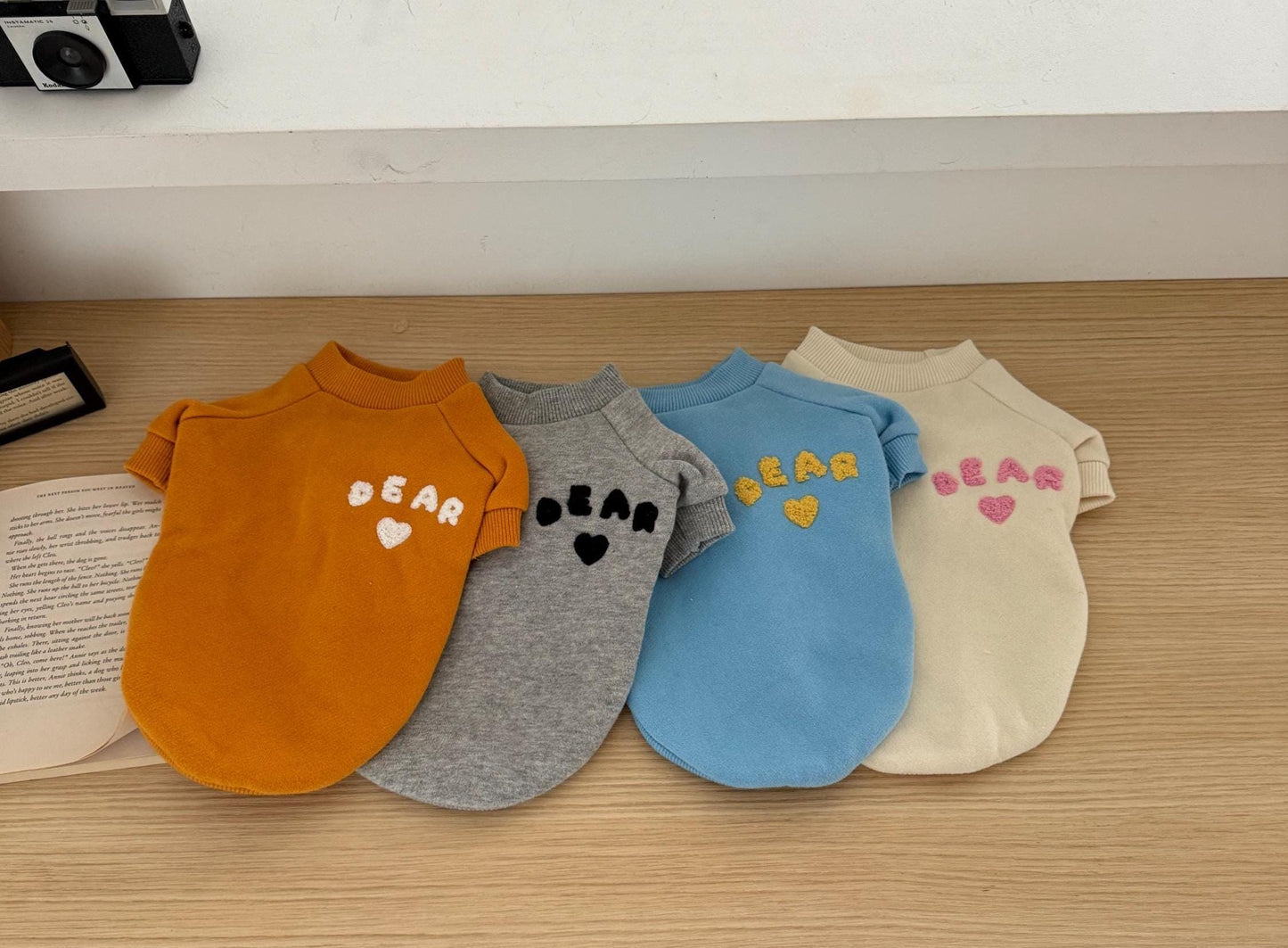 Bear Heart Sweatshirt, S-2XL, Small Dog Clothes, Dog Essential Tee, Dog T-shirts, Dog Top, NKPUP - NKpup