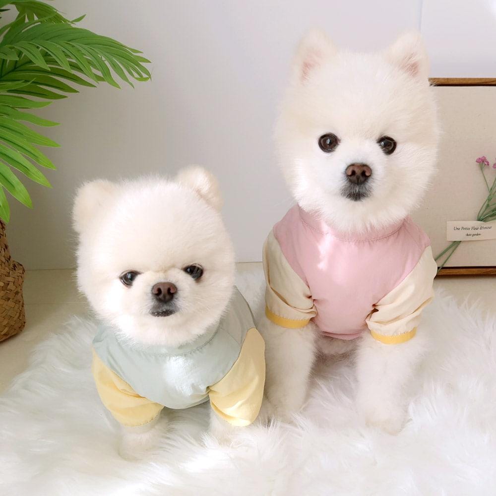 Smiley Daisy Half Zip-up Jacket, S-XL, Small Dog Top, Dog T-shirts, Dog Knit, Dog Clothes - NKpup