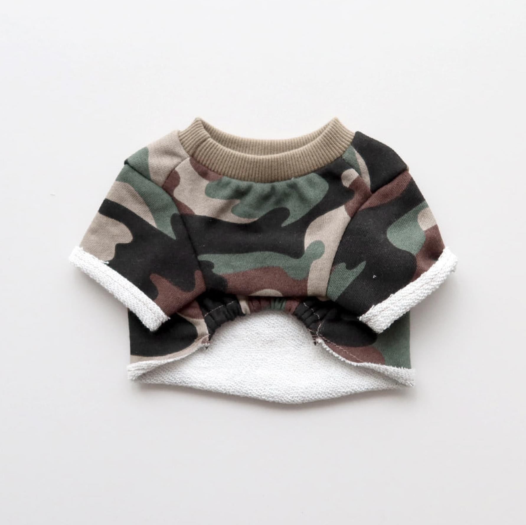 Casual Crop Sweatshirt, S-XL, Pet Clothing, Dog-Tee, Dog check-shirt, Dog Top, Dog Clothing, Dog Fashion, Dog Long sleeves - NKpup