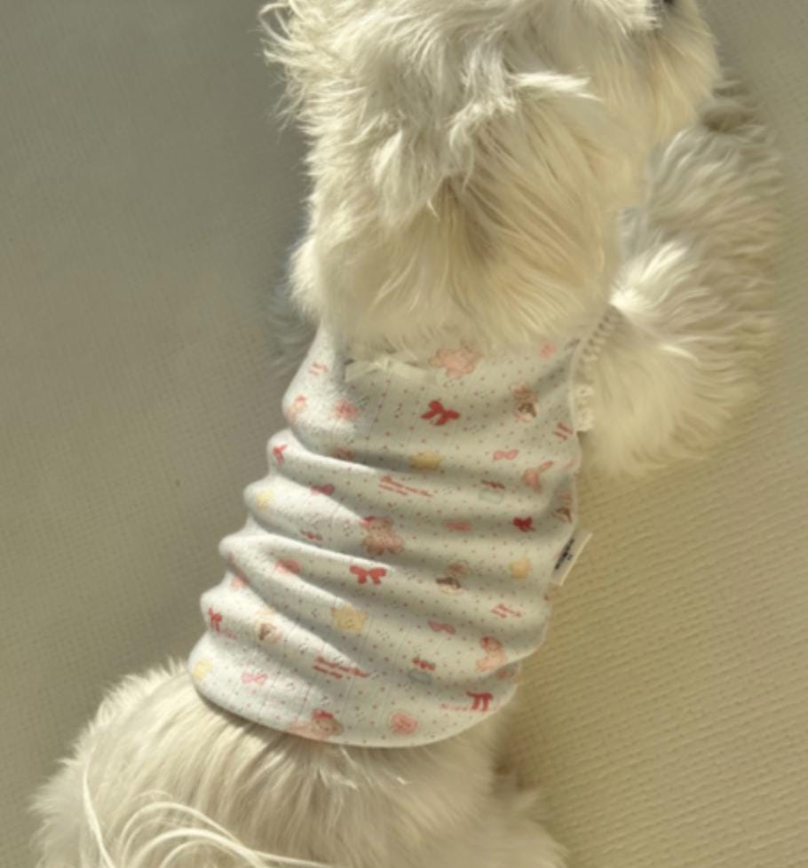 Sweet Ribbon Lace Top, XS-2XL, Dog-Tee, Dog T-shirt, Dog Top, Dog Clothing, Dog Fashion, Dog Apparel, Undershirt for Dogs - NKpup