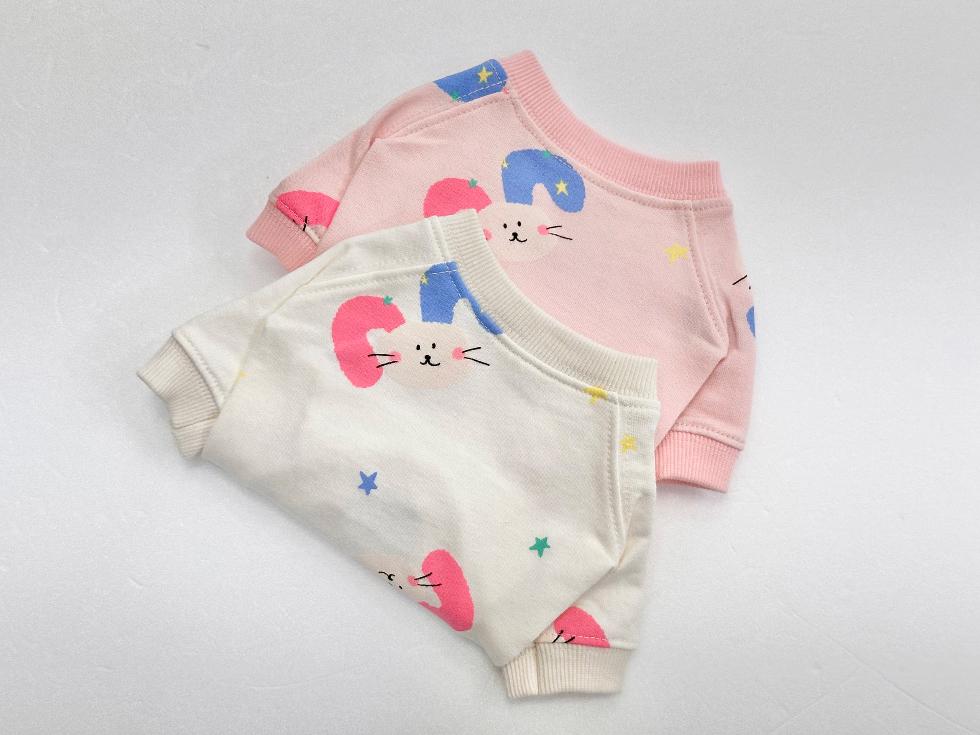Star Bunny Cozy Sweatshirt, XS-2XL, Small Dog Clothes, Dog Essential Tee, Dog T-shirts, Dog Top, NKPUP - NKpup