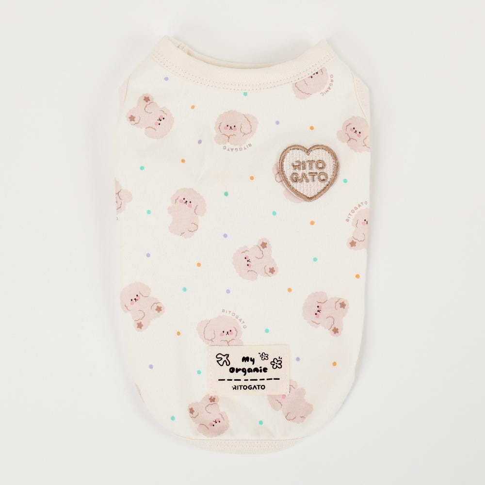 Organic Cotton Dog Tank Top, lightweight Top, Seven Prints - NKpup