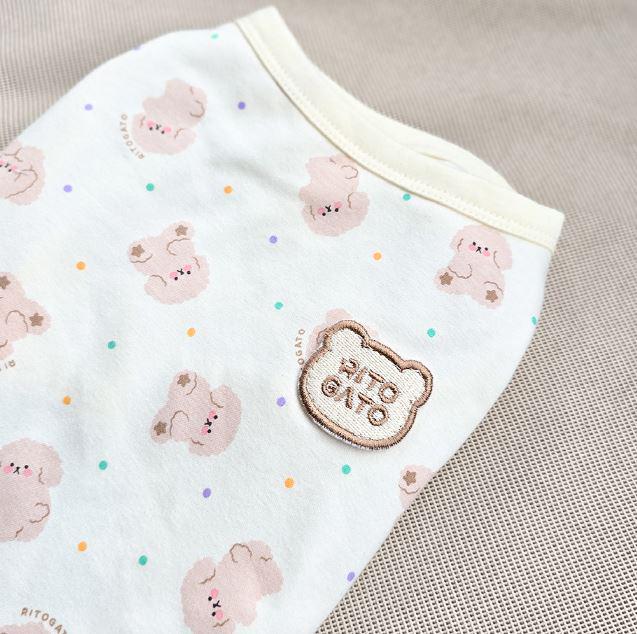 Organic Cotton Dog Tank Top, lightweight Top, Seven Prints - NKpup
