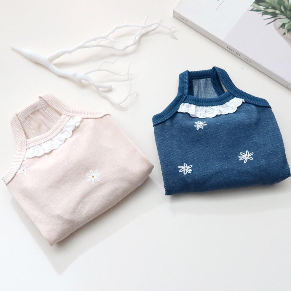 Daisy Lace Collar Overall, S-XL, Pet Pants, Dog Jumpsuit, Pet Clothing, Dog Coat, Dog Outfit, Dog Apparel, Small Dog Clothes - NKpup