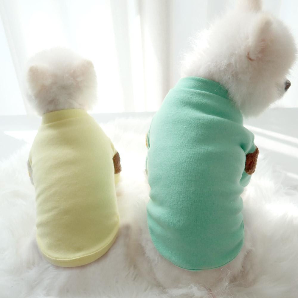 Patch Detail Dog Sweatshirt, S-2XL, Small Dog Clothes, Dog Essential Tee, Dog T-shirts, Dog Top, NKPUP - NKpup