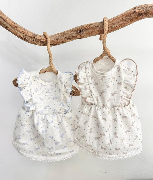 Star Ruffle Dress, XS-2XL, Small Dog Clothes, Dog Dress, Dog Wedding, Dog Cute Outfit, Pet Clothing, NKPUP - NKpup