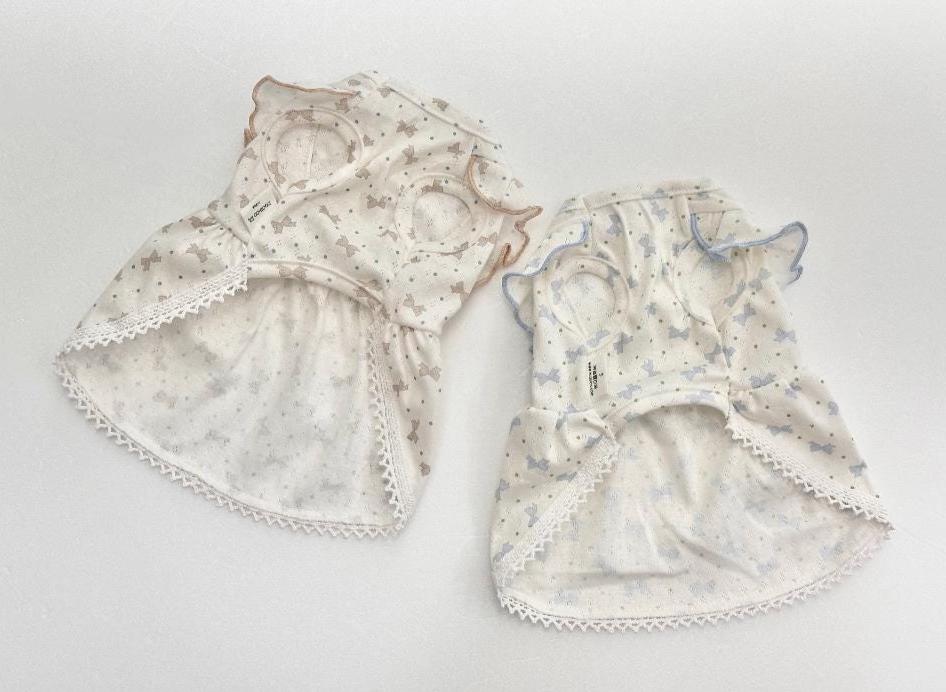 Star Ruffle Dress, XS-2XL, Small Dog Clothes, Dog Dress, Dog Wedding, Dog Cute Outfit, Pet Clothing, NKPUP - NKpup