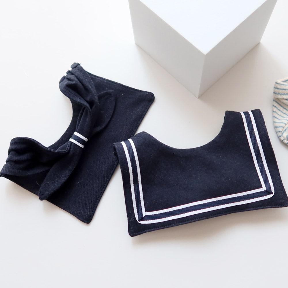 Nautical Stripe Shirt with Sailor Cape, S-XL, Dog Dress, Pet Clothing, Dog Outfit, Dog Summer Dress, Dog Fashion, NKPUP - NKpup