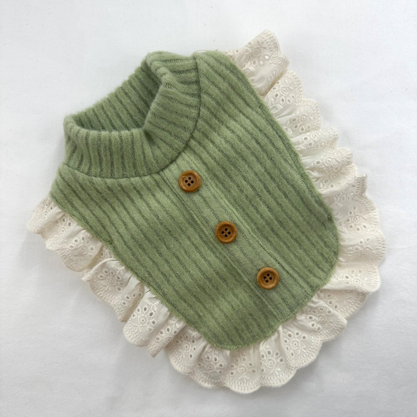 ace Ruffle Ribbed Bib, S-2XL, Pet Bib, Dog Neck Accessory, Pet Clothing, Pet Accessory, Dog Outfit, Dog Apparel, Pet Clothing - NKpup