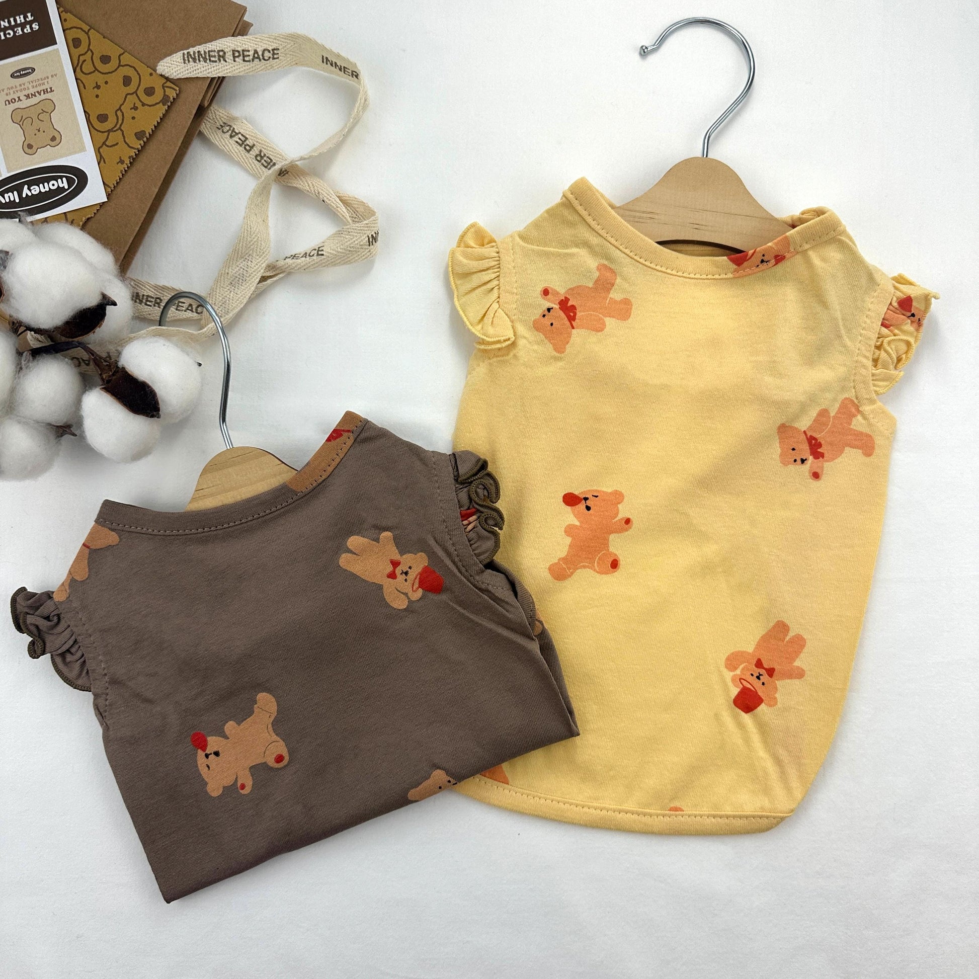 Teddy Ruffle Sleeve Top, S-XL, Small Dog Clothes, Pet Sweater, Winter Dog Top, Dog Knit, NKPUP - NKpup