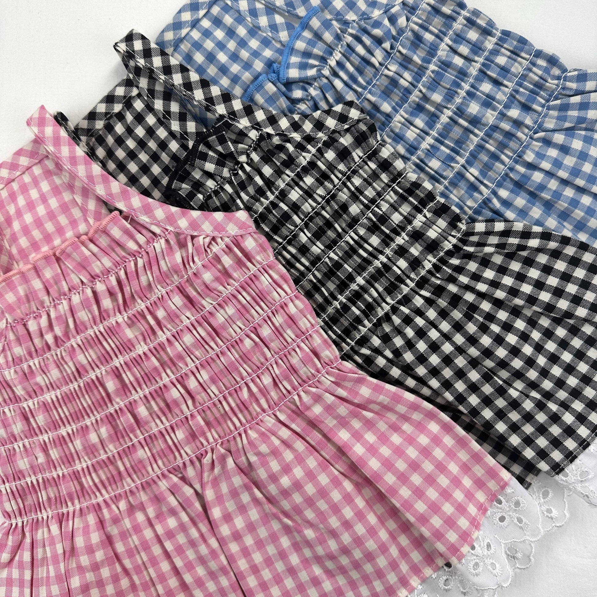 Gingham Lace Dress, S-XL, Dog dress, Dog Top, Dog Clothing, Small Dog Clothes, NKPUP - NKpup