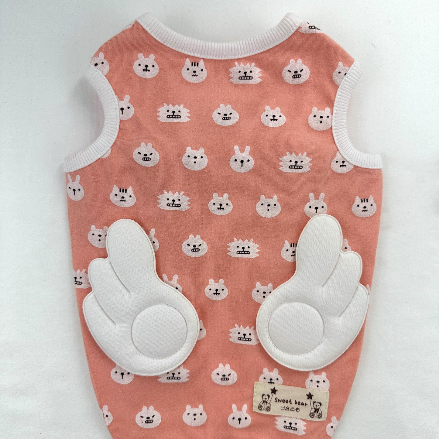 Bunny Patch Vest, S-3XL, Small Dog Clothes, Cozy Fleece Dog Vest, Dog Knit, NKPUP - NKpup