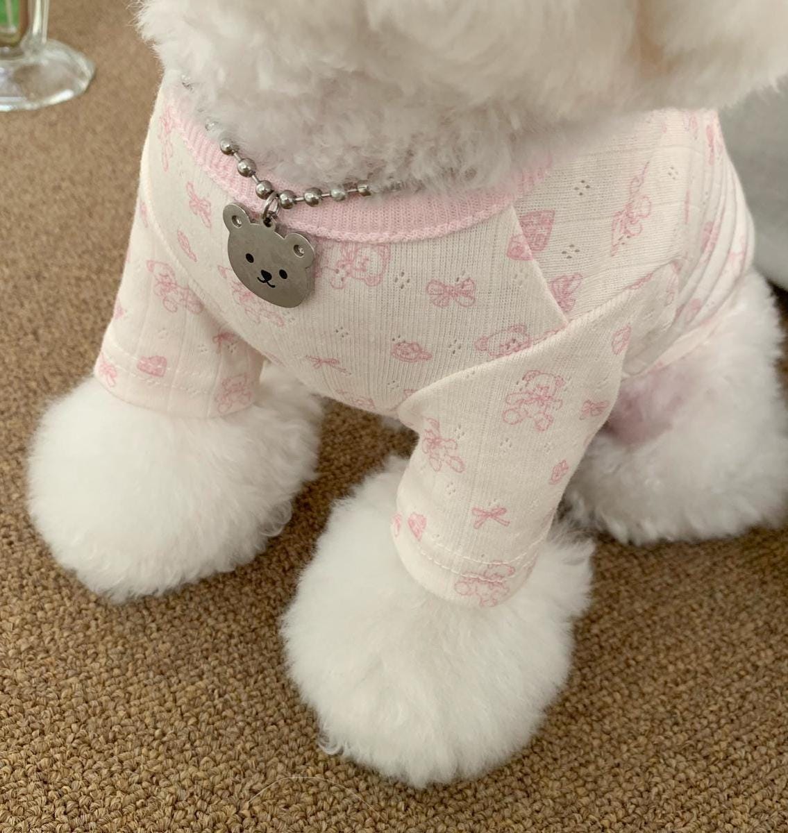 Eyelet Bib Collar Top, S-2XL, Small Dog Clothes, Dog Essential Tee, Dog T-shirts, Dog Top, NKPUP - NKpup