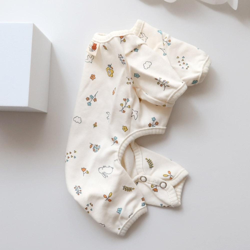 Organic Garden Print Top, S-XL, Pajama Pet, Dog Vest or Jumpsuit, Small Dog Clothes, Dog Outfit, NKPUP - NKpup