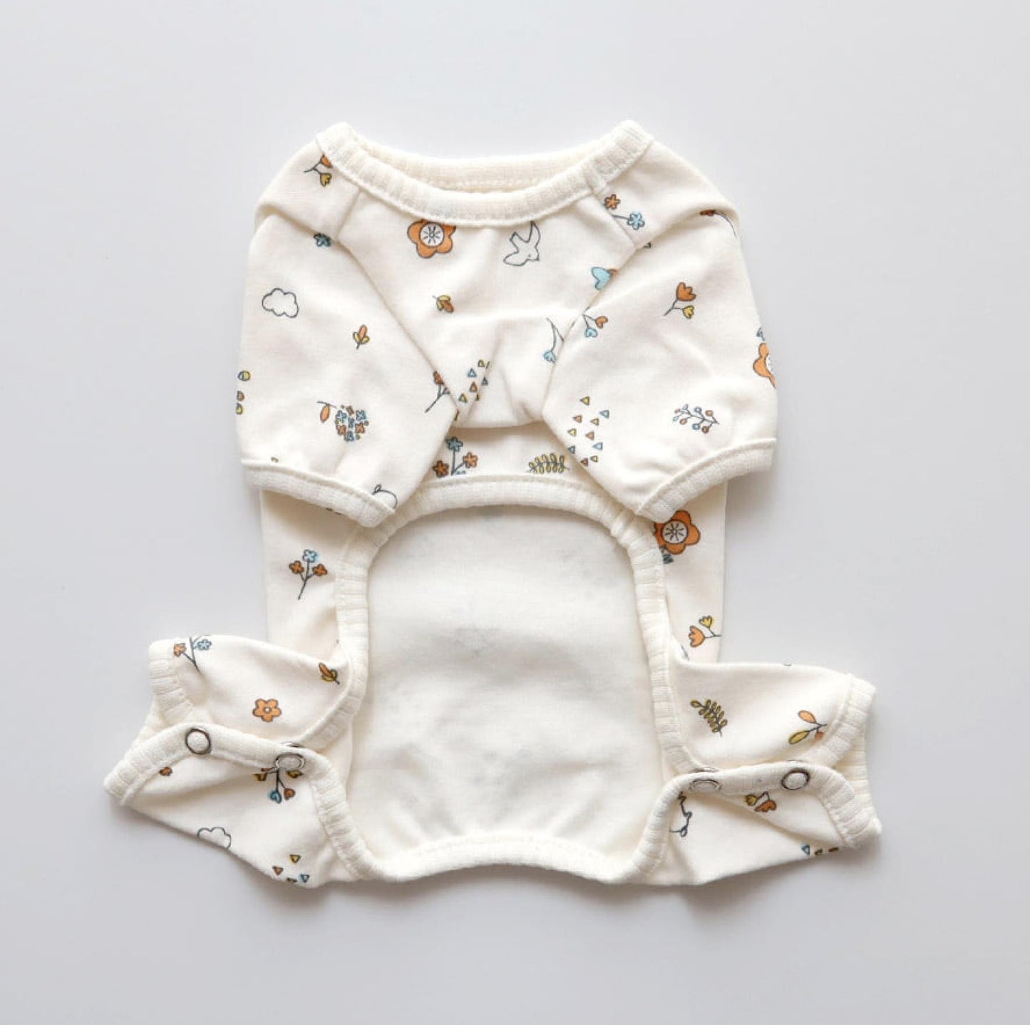 Organic Garden Print Top, S-XL, Pajama Pet, Dog Vest or Jumpsuit, Small Dog Clothes, Dog Outfit, NKPUP - NKpup
