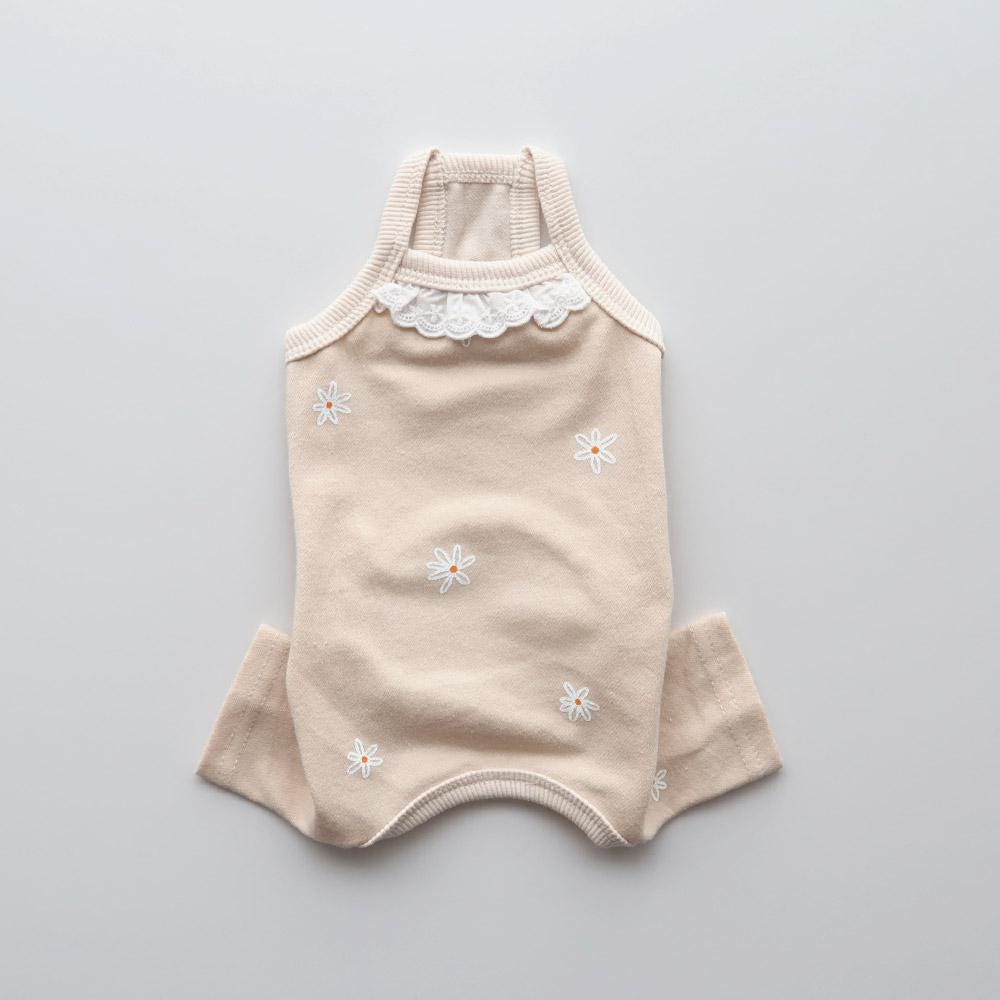 Daisy Lace Collar Overall, S-XL, Pet Pants, Dog Jumpsuit, Pet Clothing, Dog Coat, Dog Outfit, Dog Apparel, Small Dog Clothes - NKpup