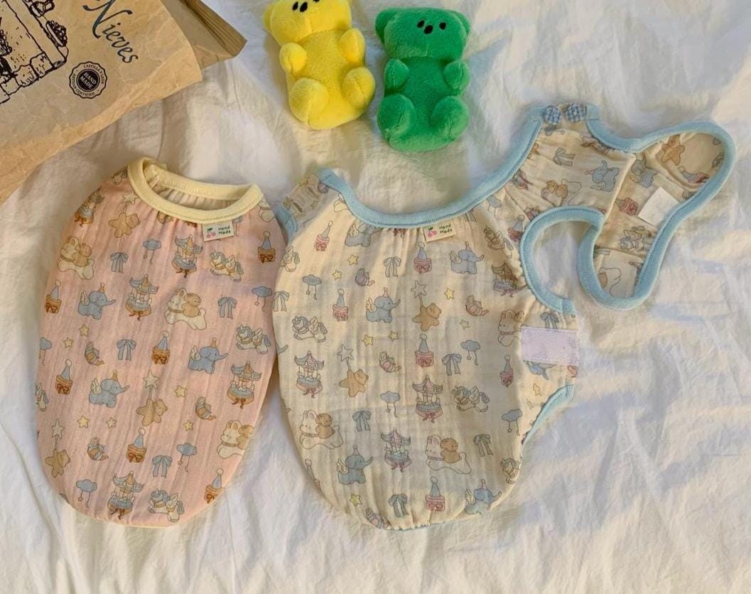 Carousel Bear Vest, S-2XL, Small Dog Clothes, Dog Cute Vest, Dog Cozy Outfit, Dog Knit, Gift for Furry Friends, NKPUP - NKpup