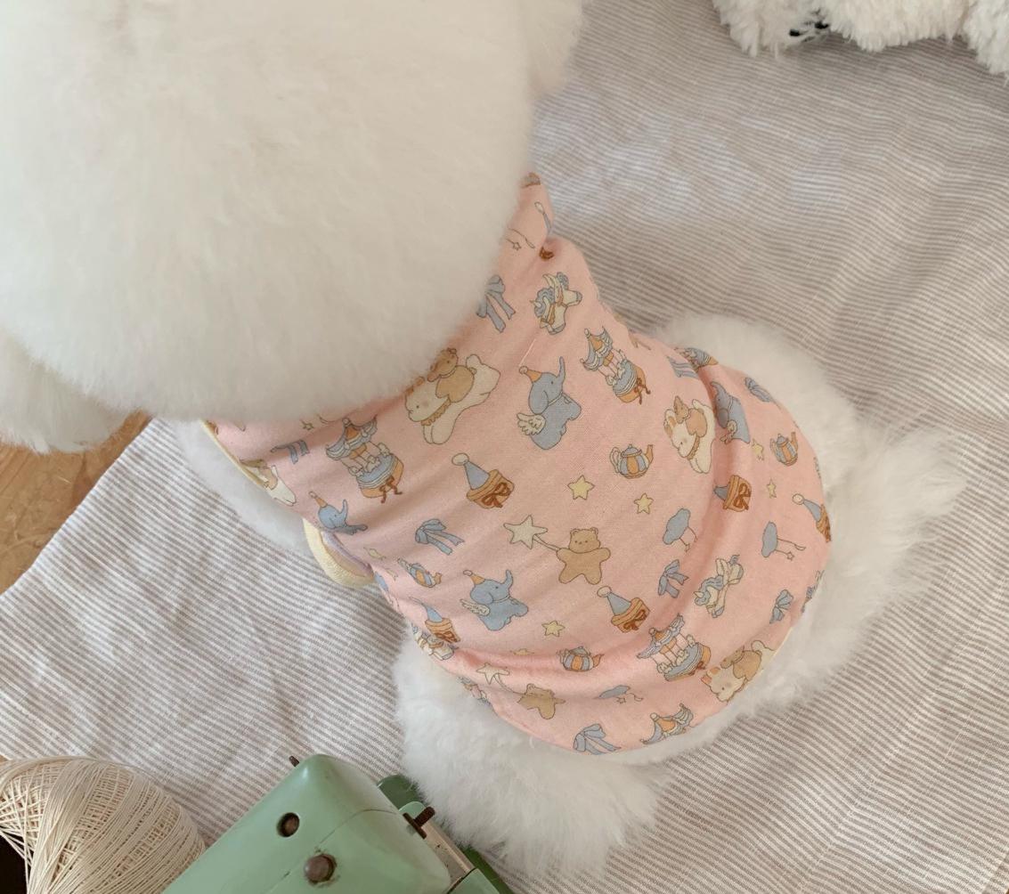 Carousel Bear Vest, S-2XL, Small Dog Clothes, Dog Cute Vest, Dog Cozy Outfit, Dog Knit, Gift for Furry Friends, NKPUP - NKpup