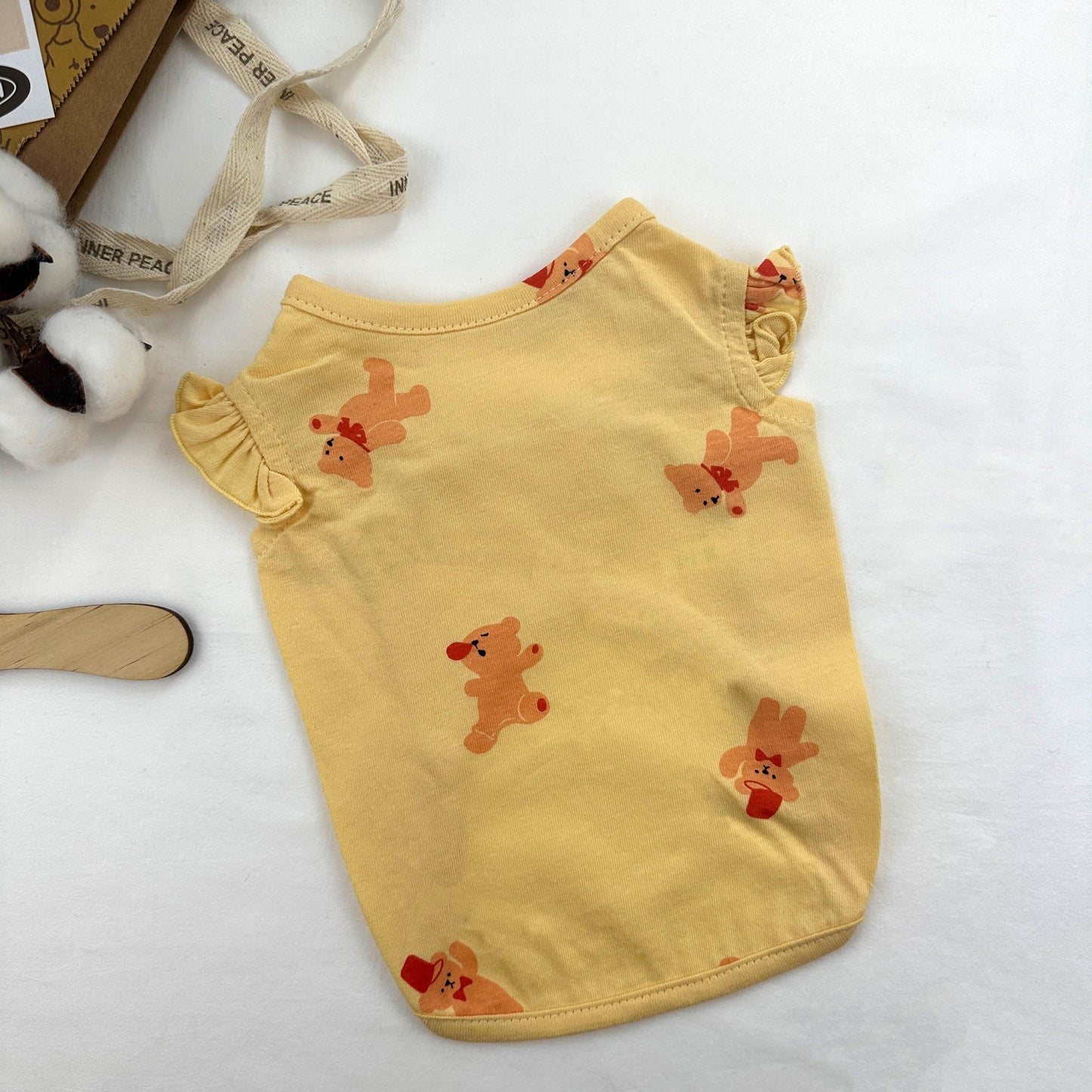 Teddy Ruffle Sleeve Top, S-XL, Small Dog Clothes, Pet Sweater, Winter Dog Top, Dog Knit, NKPUP - NKpup