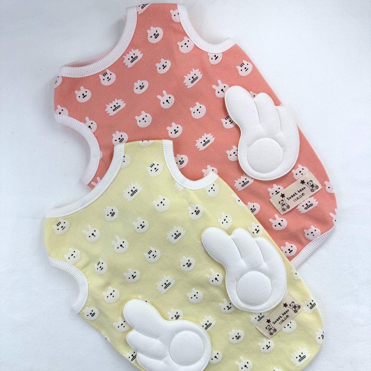 Bunny Patch Vest, S-3XL, Small Dog Clothes, Cozy Fleece Dog Vest, Dog Knit, NKPUP - NKpup