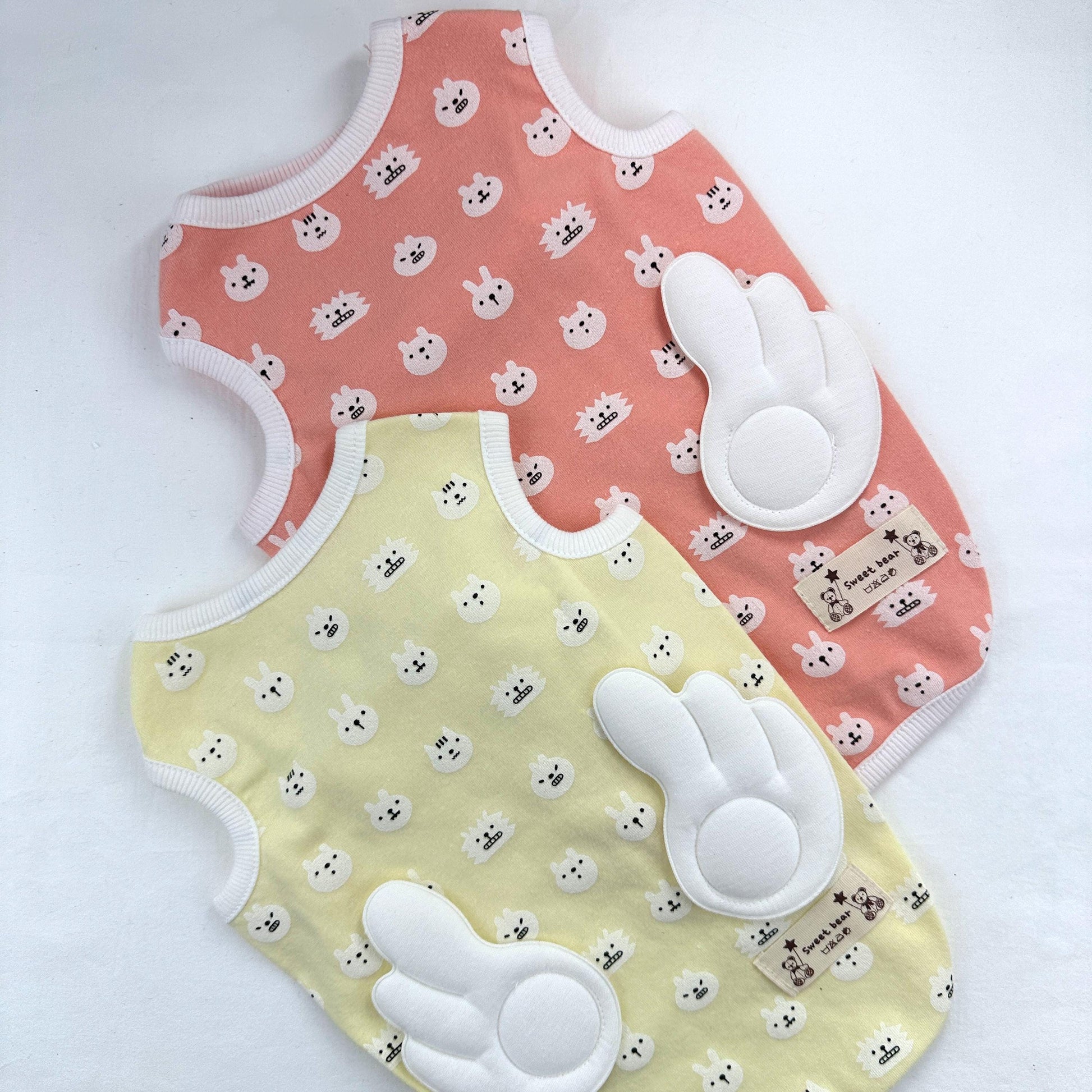 Bunny Patch Vest, S-3XL, Small Dog Clothes, Cozy Fleece Dog Vest, Dog Knit, NKPUP - NKpup